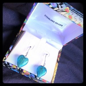 Glass Heart Earrings